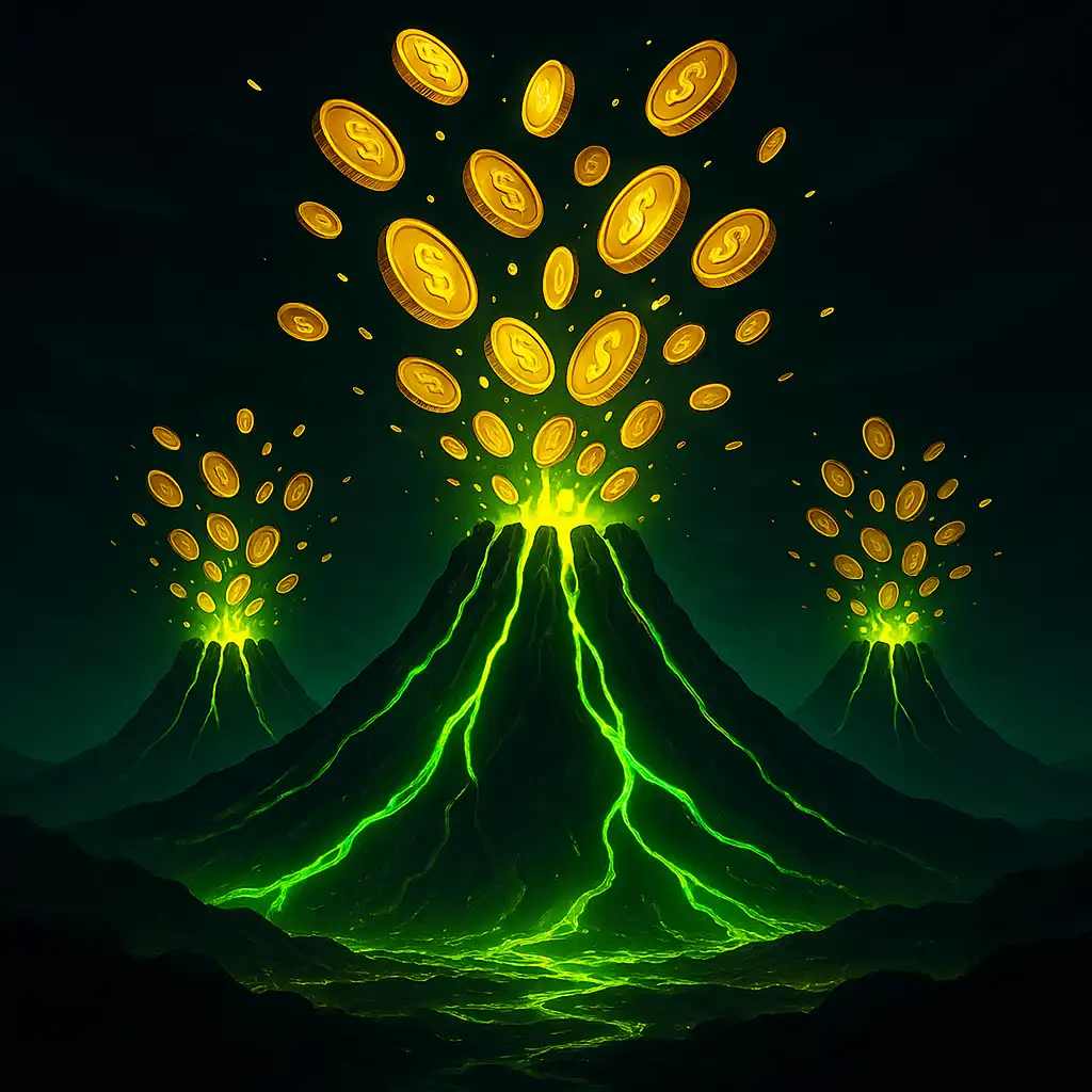 3 Coin Volcanoes
